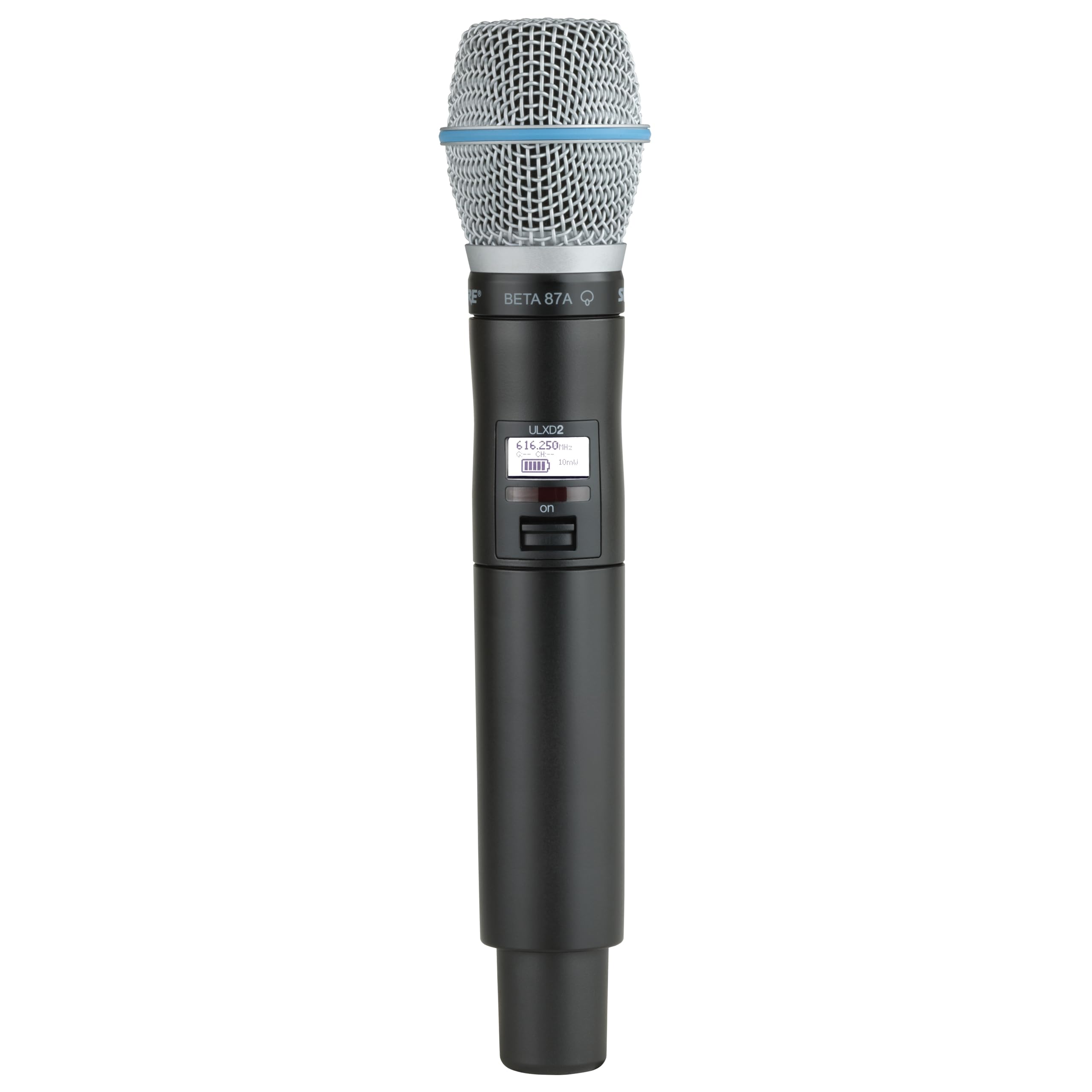 Shure ULXD2/B87A Handheld Transmitter with Beta87A Mic Capsule – for ULX-D Digital Wireless Systems, Receiver Sold Separately | G57 Band (ULXD2/B87A=-G57)