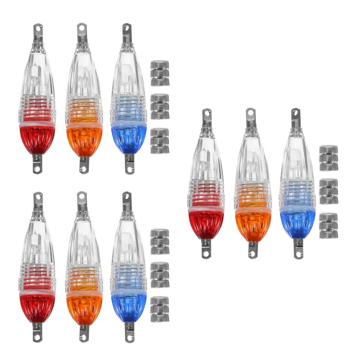 Toddmomy Flash Led Señuelos De Pesca Lámpara De Pesca Led Luz De Noche para Pescar Condujo Lámpara De Pesca Portátil Lámpara De Pesca Brillante Pc (Resina De Policarbonato)