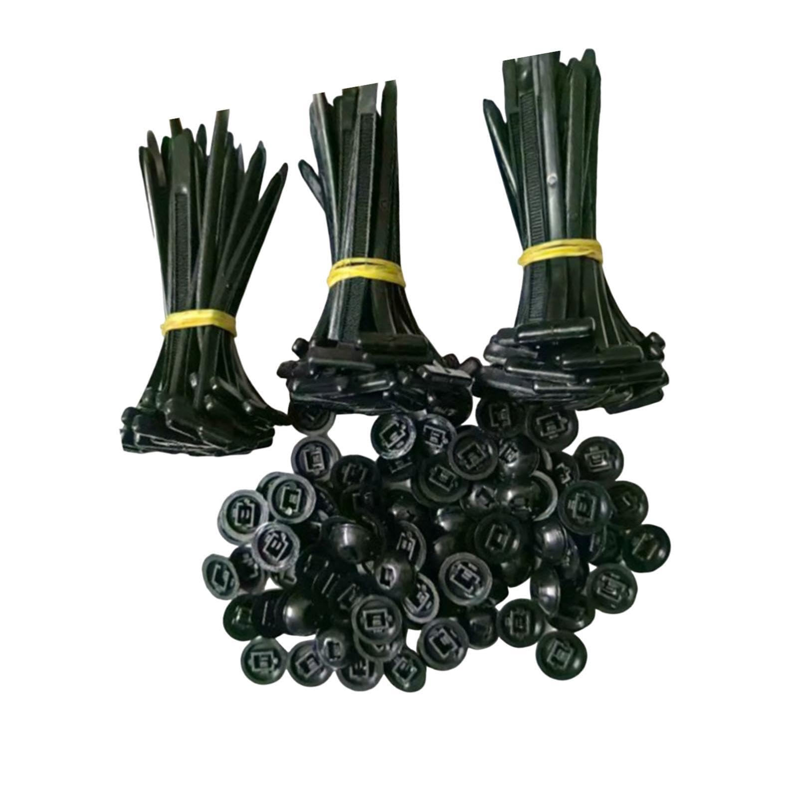 Multifunctional Cable Tie Buckle Push Mount Cable Fender Liner Retainer Pins 100PCS-image-10