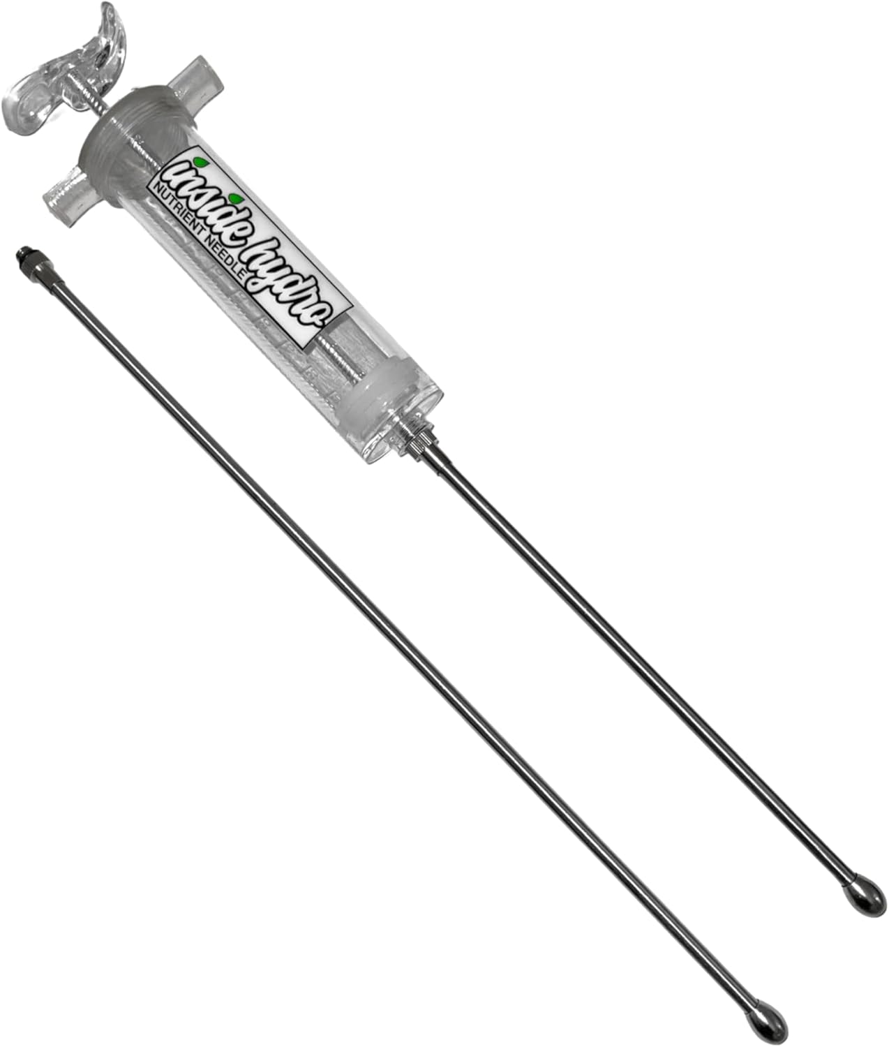 Nute Needle Kit 100ml Syringe 8"" & 14"" Needles - Inside Hydro, Clear