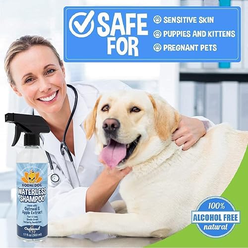 Vista 42 de Bodhi Dog Champú sin agua, champú seco natural para perros y gatos, neutraliza el olor de las mascotas, no requiere enjuague, hecho de extractos