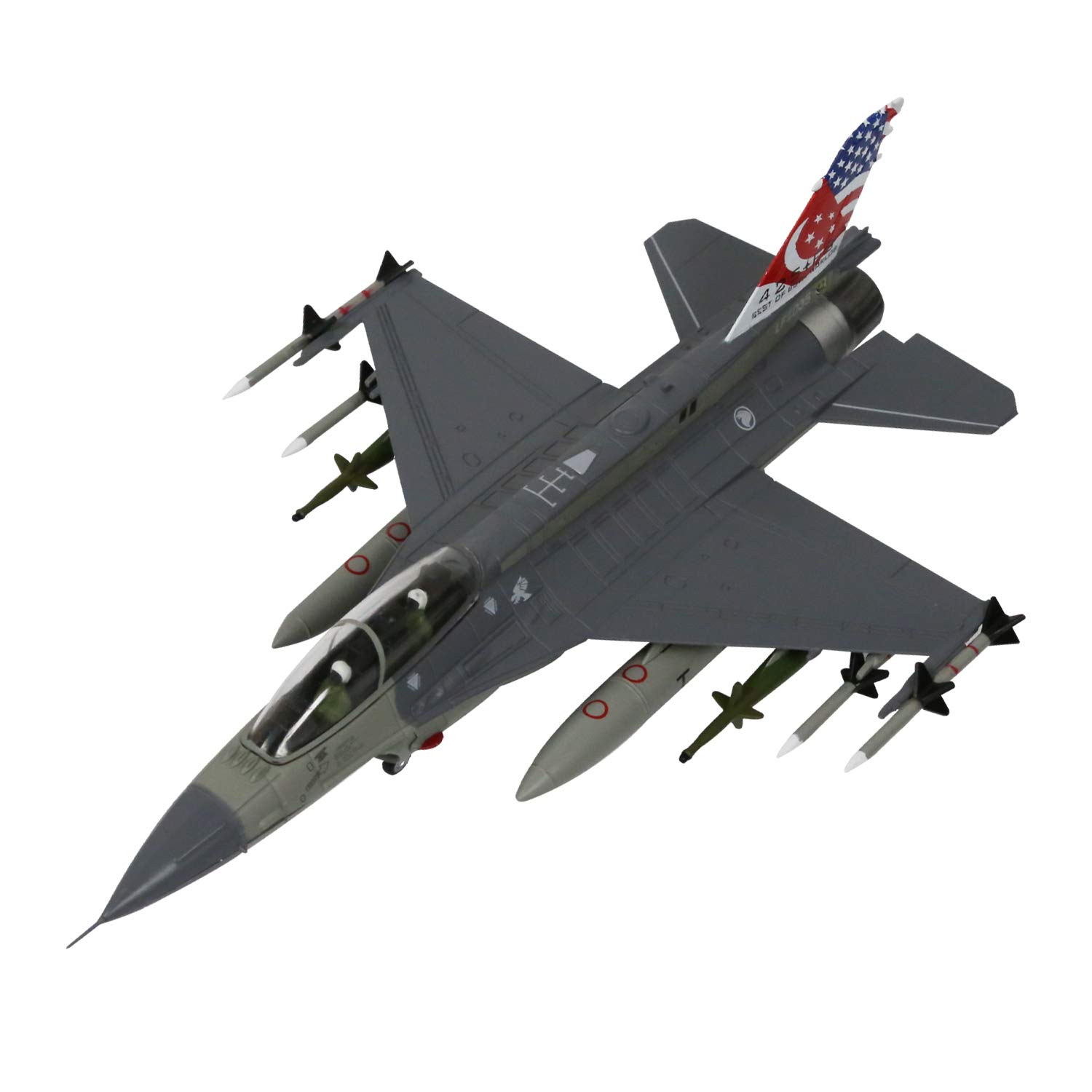 HANGHANG 1/72 Scale F16D Fighter Attack Plane Metal Fighter Military