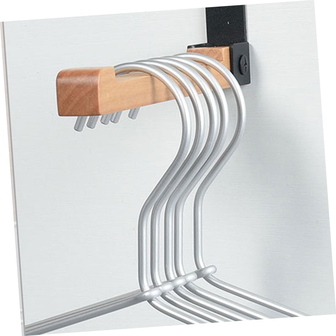 PartyKindom 8piezas Organizador De Puerta Plegable Para Ropa y Toallas Colgador De Puerta Para Baño Ganchos Para Sombreros y Para De El