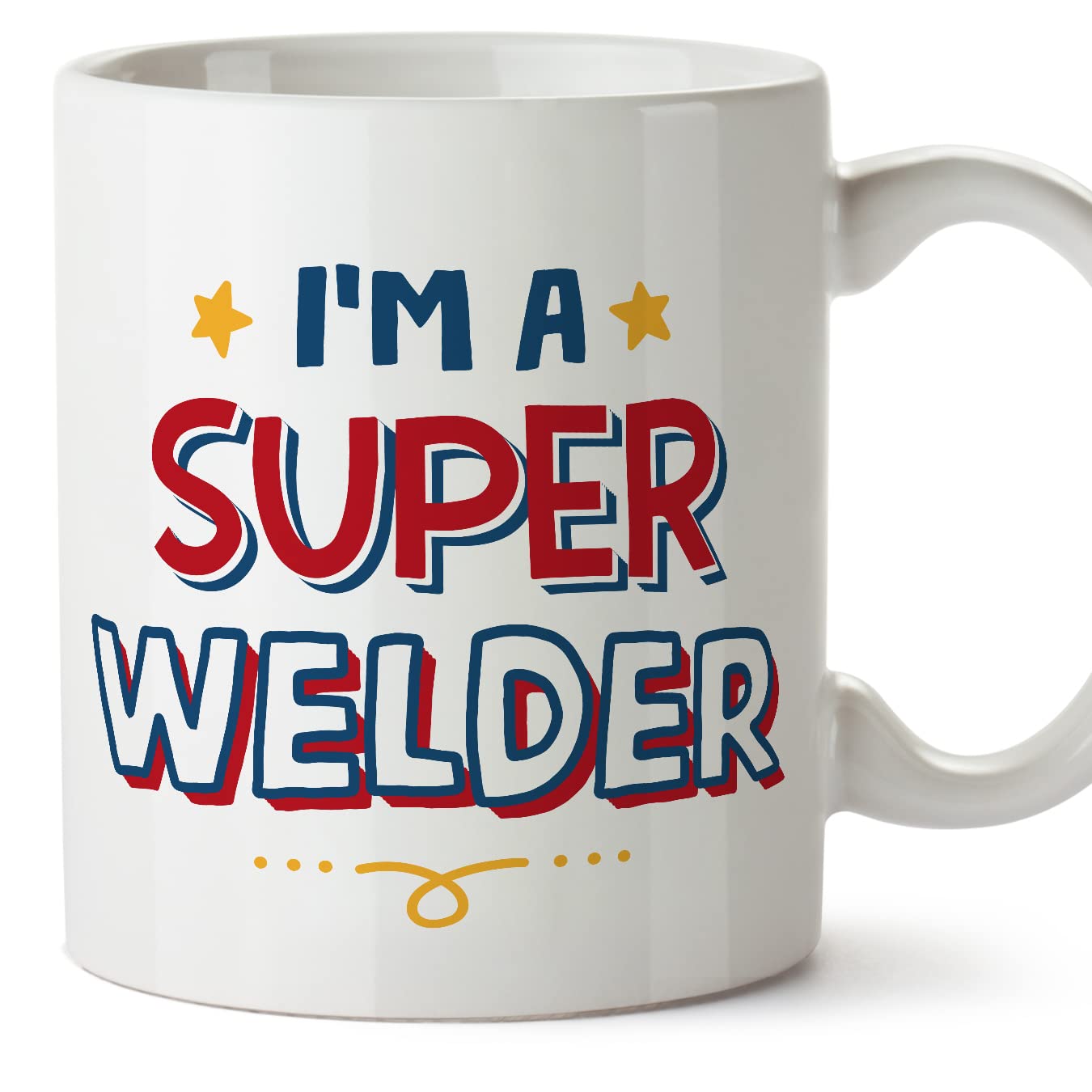 MUGFFINS Welder Mug - in English - I'm Super - Funny Gift for Colleagues - Ceramic 11oz Mug โ image 1