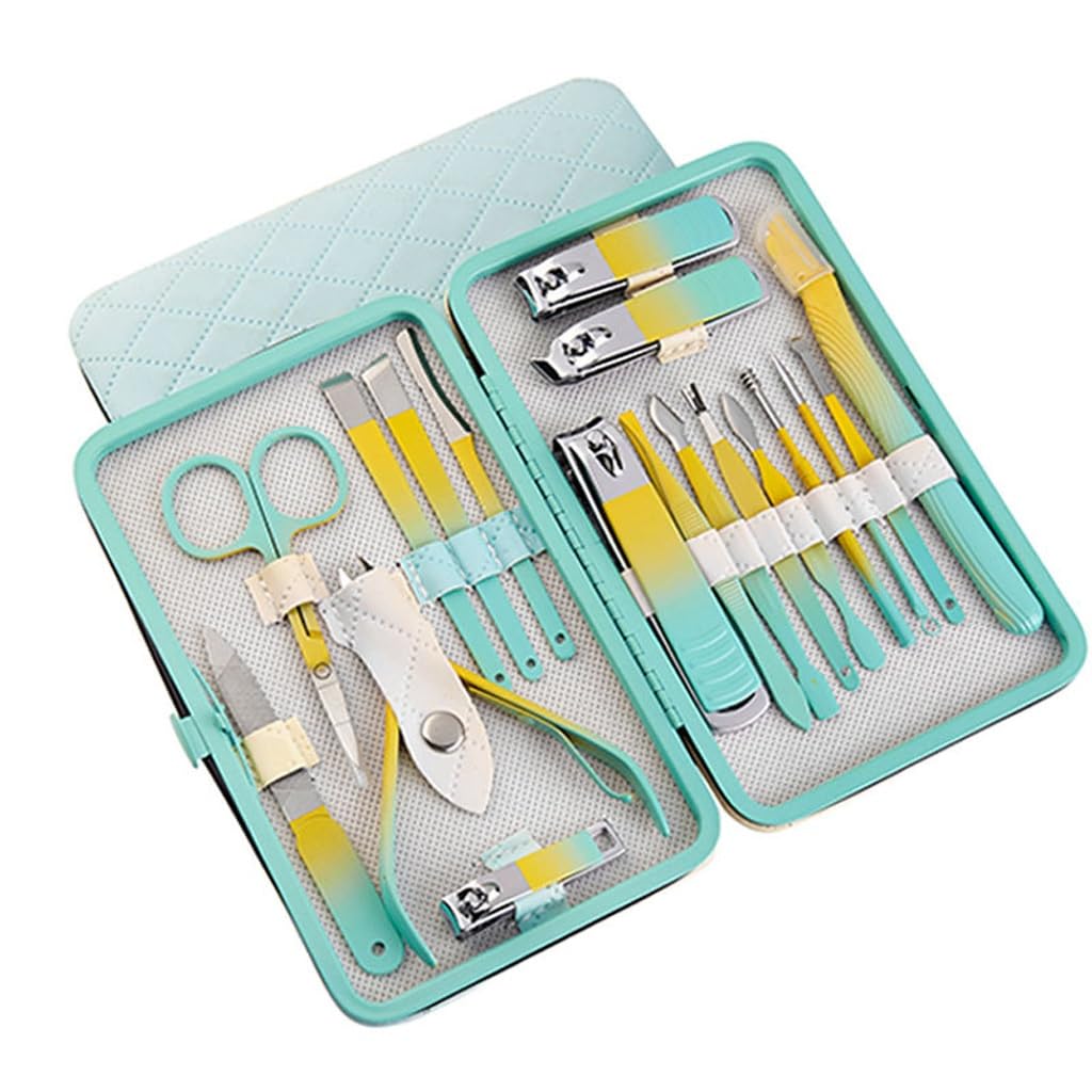 Stainless Steel Nail Clipper Set Box Clippers Manicure Tools