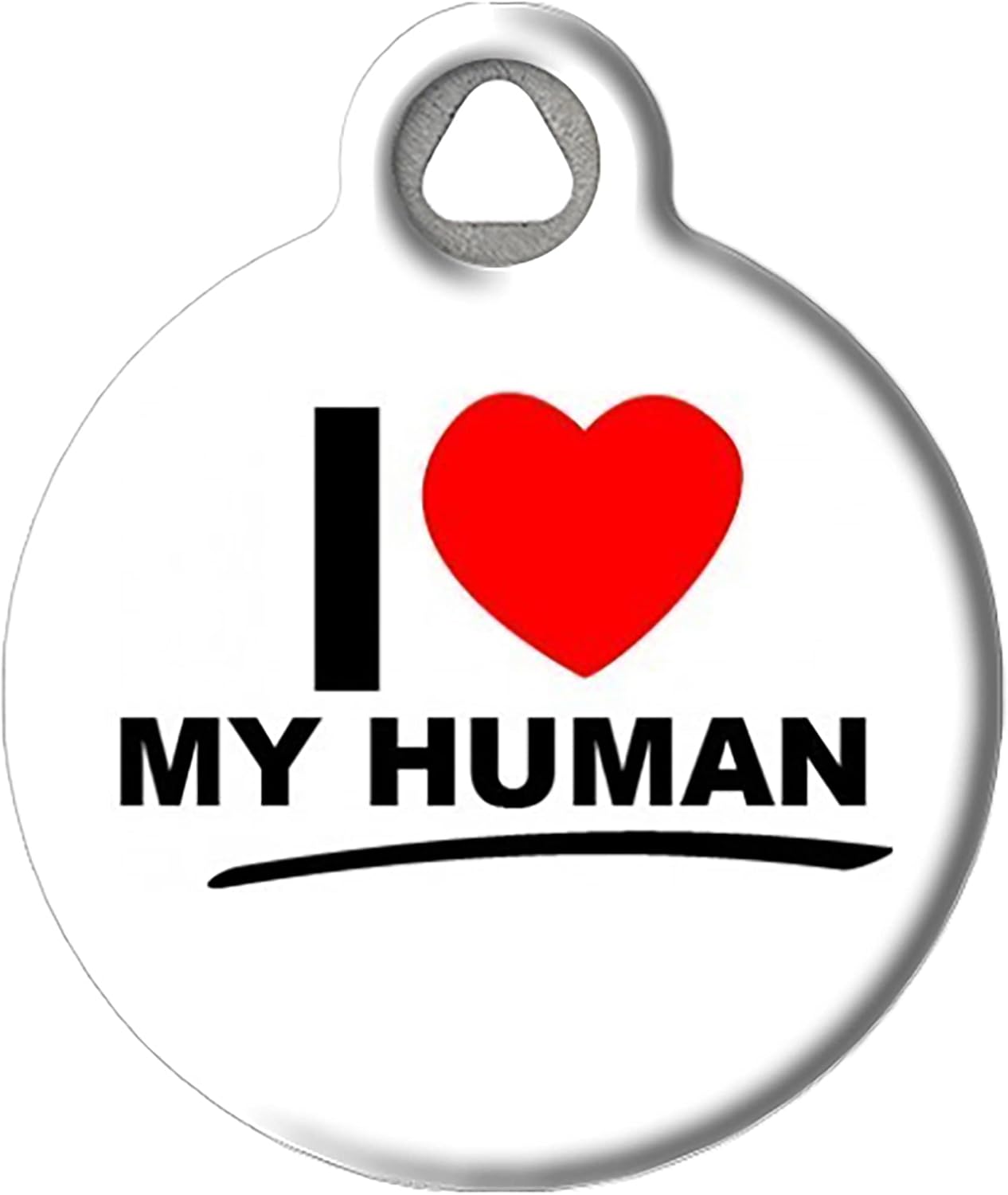 Mom is Single - Custom Pet ID Tag for Dogs and Cats - Dog Tag Art - Small Size