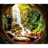 murando Papier peint intissé Cascade 250x175 cm Décoration Murale XXL Poster Tableaux Muraux Tapisserie Photo Trompe l'oeil Paysage Nature Foret c-C-0450-a-a