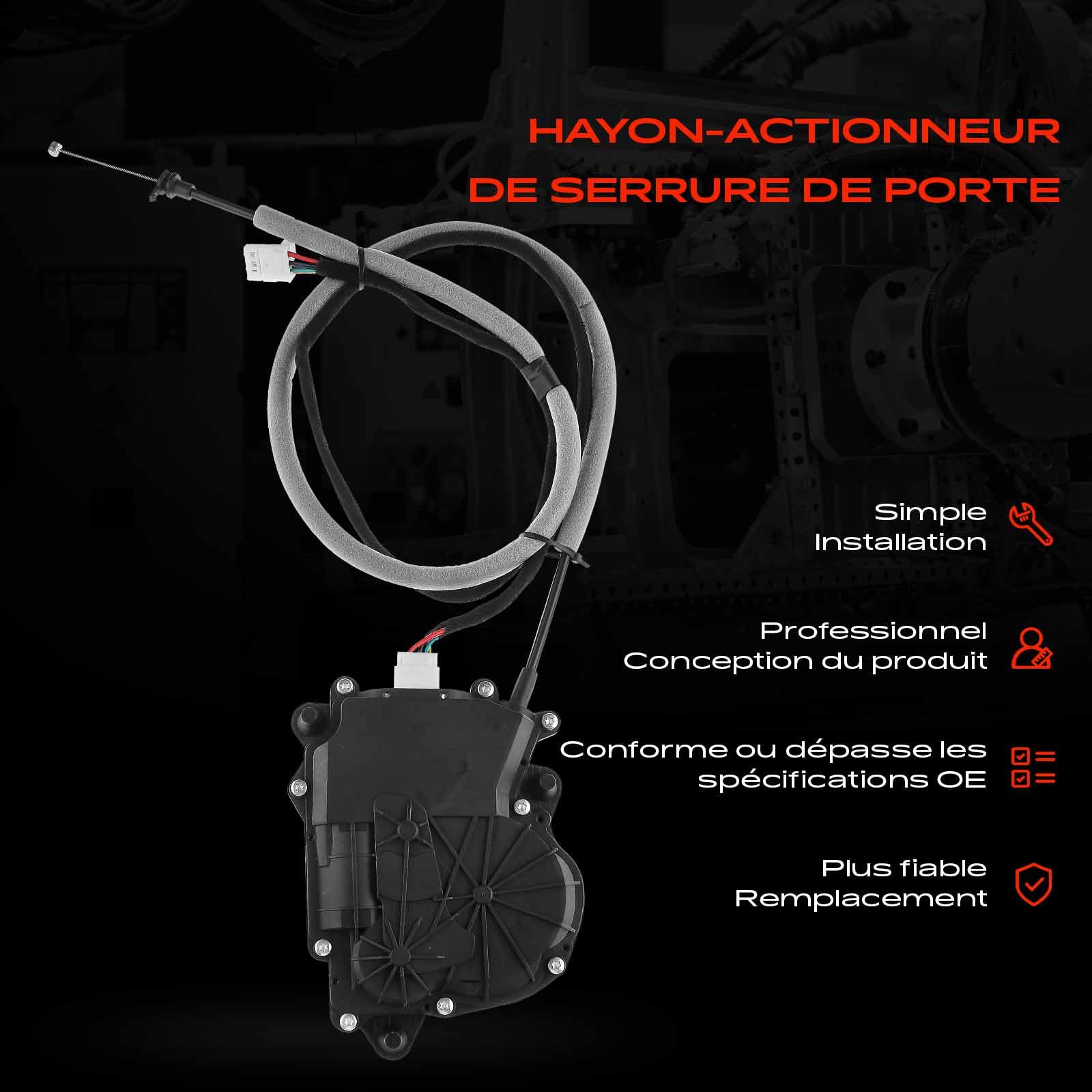 Frankberg Verrou de hayon, verrou de coffre, verrou de porte 51247273752