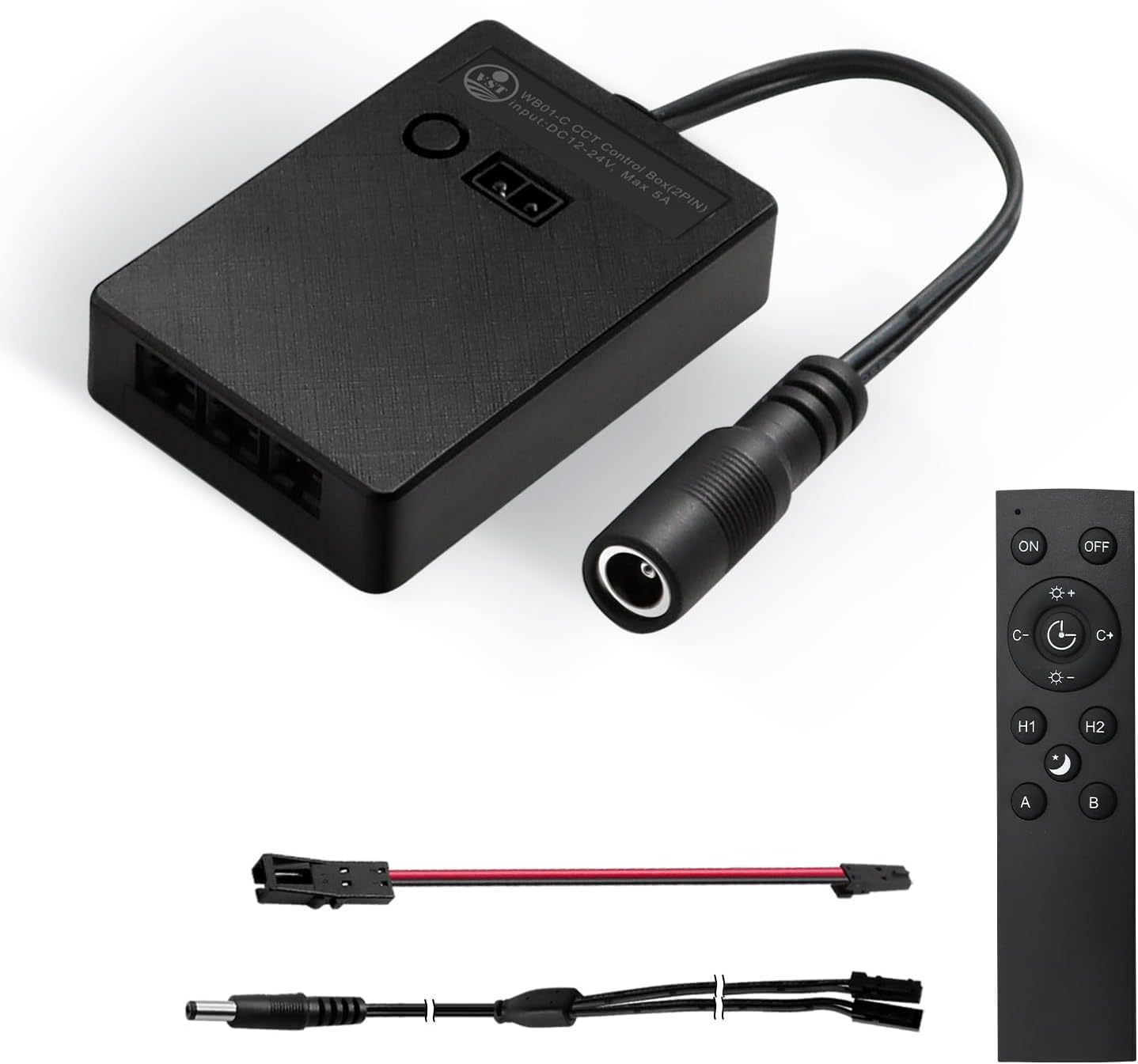 VST CCT 12V Alexa Smart Switch with Remote Controller, Gesture Activated, Low Voltage Light Switch Compatible with Google Assistant & Alexa & TUYA, Work with 12V DC Power Supply