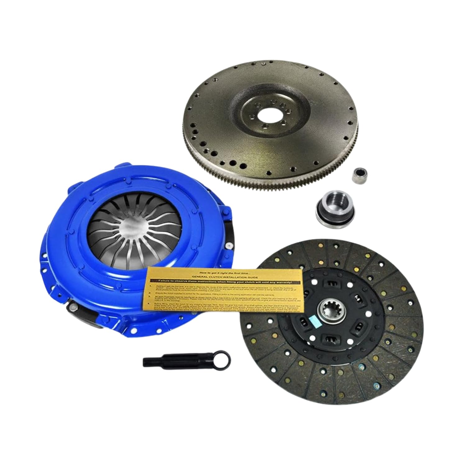 EFT Stage 2 Clutch Kit With Flywheel For 1988-1995 Chevy GMC 1500, 2500, 350 C, G, K, P 4.3L, 5.0L - Heavy Duty Sprung Center For Enhanced Performance and Durability - With 12 Month Brand Warranty