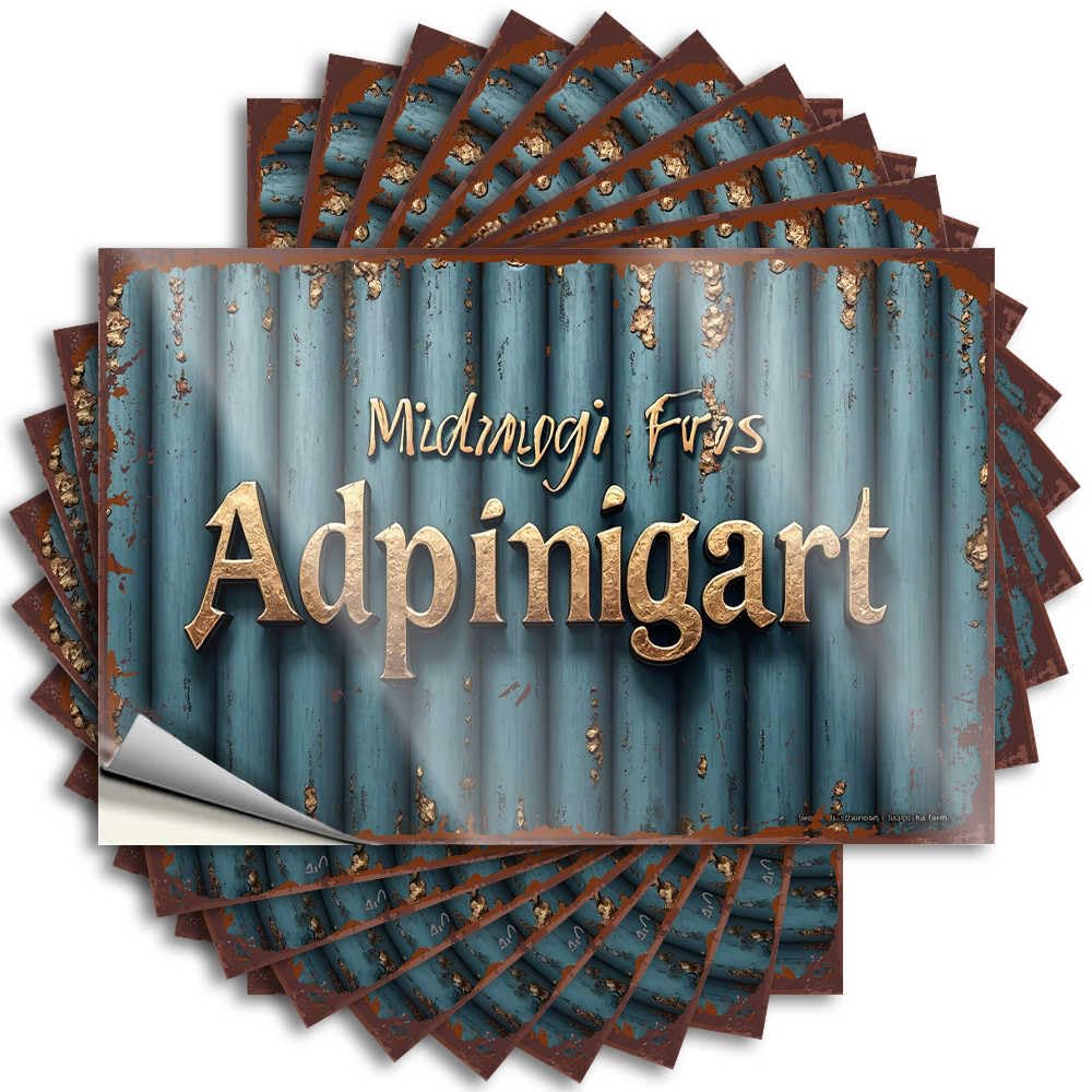 Midnight Magic: The Enchanted World of Adpinigart Tattoo Retro | Vintage Tumbler Removable Decal Pack(12X18CM)