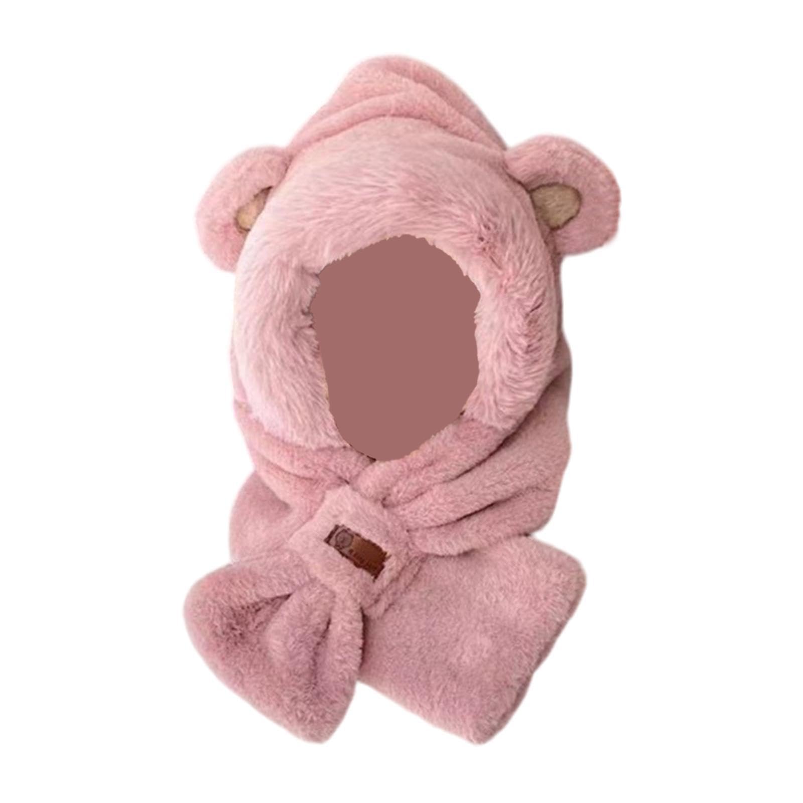 Winter Hat Scarf Set Soft for Outdoor New Year Gift Stage Performance Pink|Clothing, Shoes & Accessories | Womens Accessories | Hats-image-34