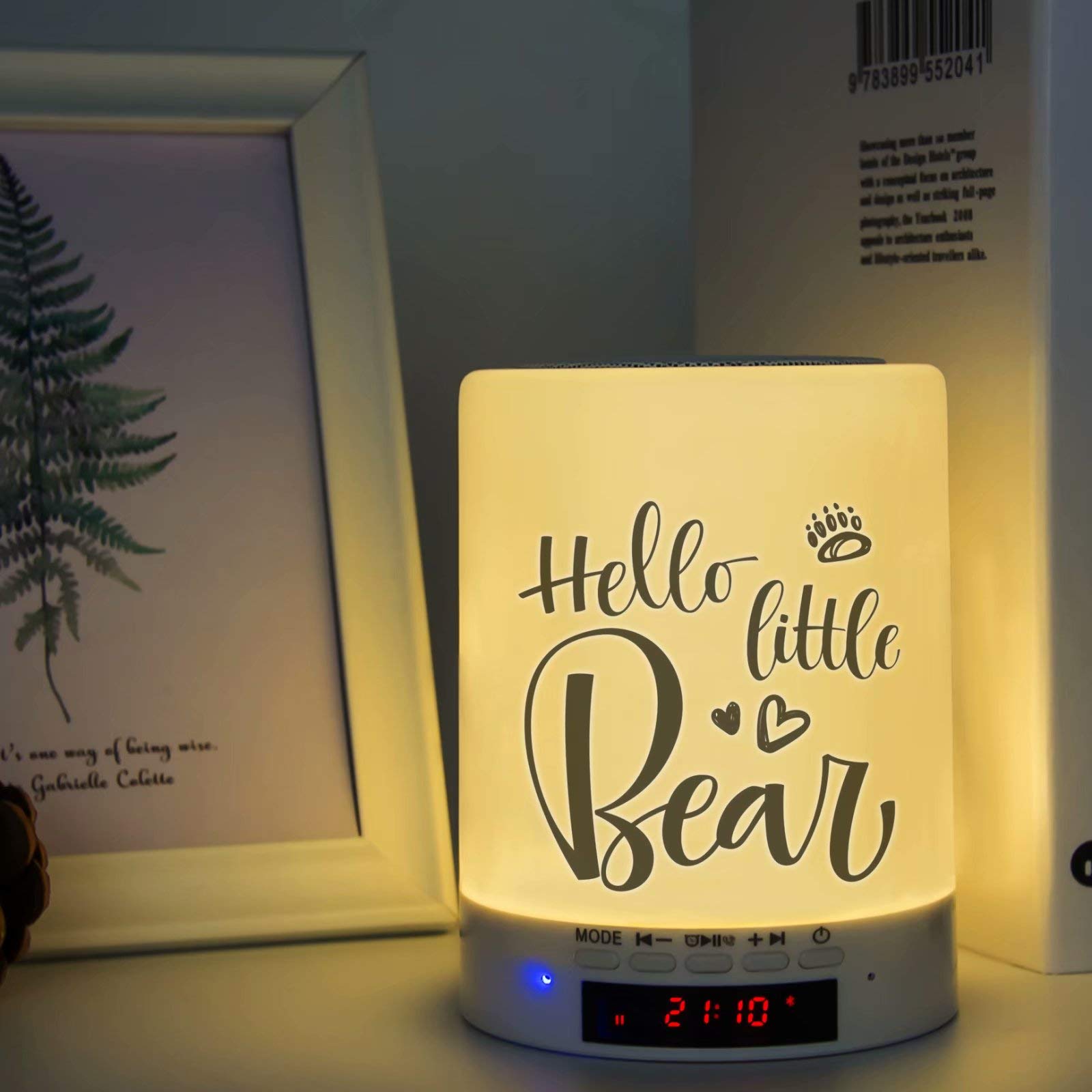 Touch Bedside Lamp Night Light Bluetooth Speaker with 7 Colors LED Lamp Gifts for Women Men Kids