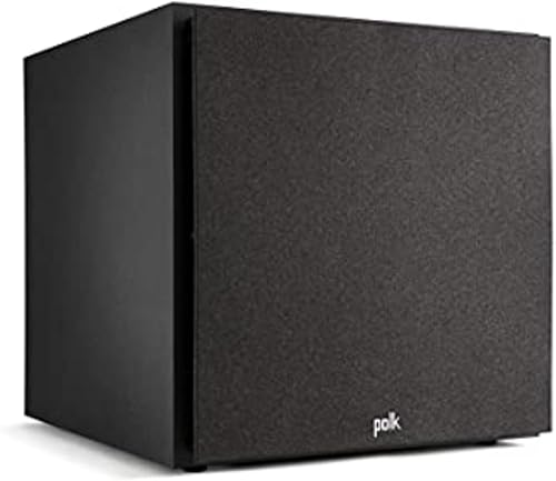 Miniatura 12 de Polk Monitor XT12 Powered Sub - Woofer equilibrado de 12 pulgadas y amplificador de clase AB de 100 W, gabinete MDF de baja resonancia y rejilla