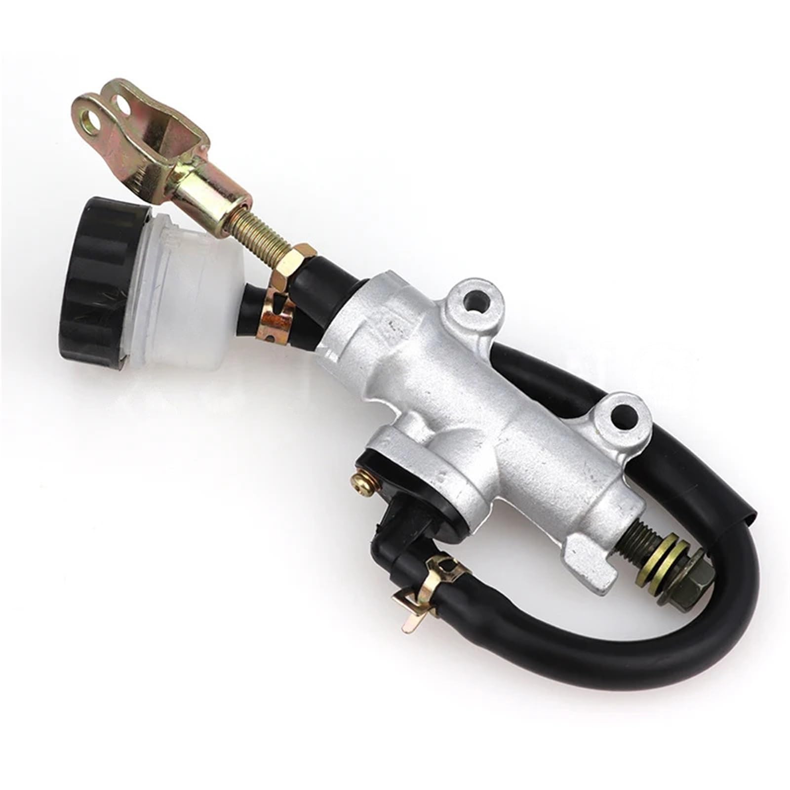 Kvswbre One Color Motorcycle Rear Brake Pump Motorcycle Rear Foot Hydraulic Brake Pump Refit Master Cylinder Reservoir Fit For Pit Dirt Bike Motorbike Atv Buggy Quad