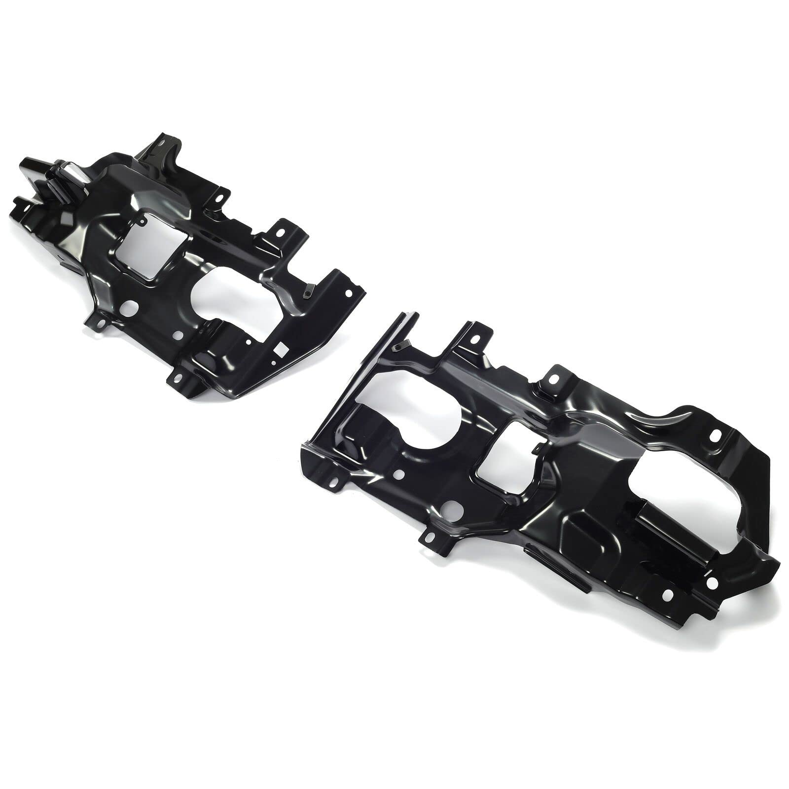 Amazon.com: JEPFHYKE Pair Bumper Support Brackets Front Steel Set  