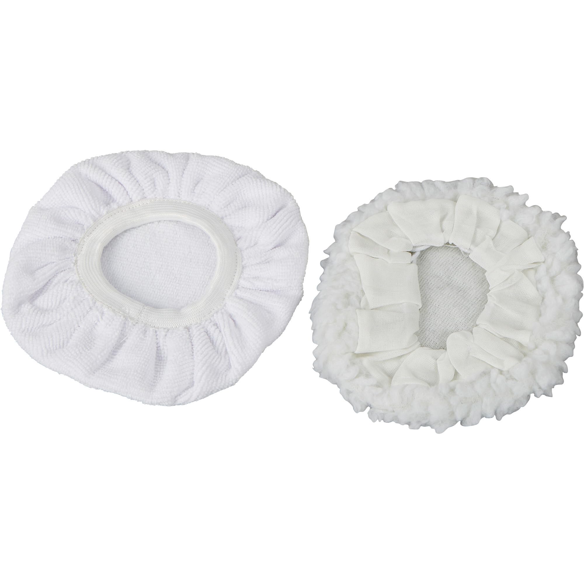 Ironton 7in. Replacement Polisher Bonnets, 2-Pk.