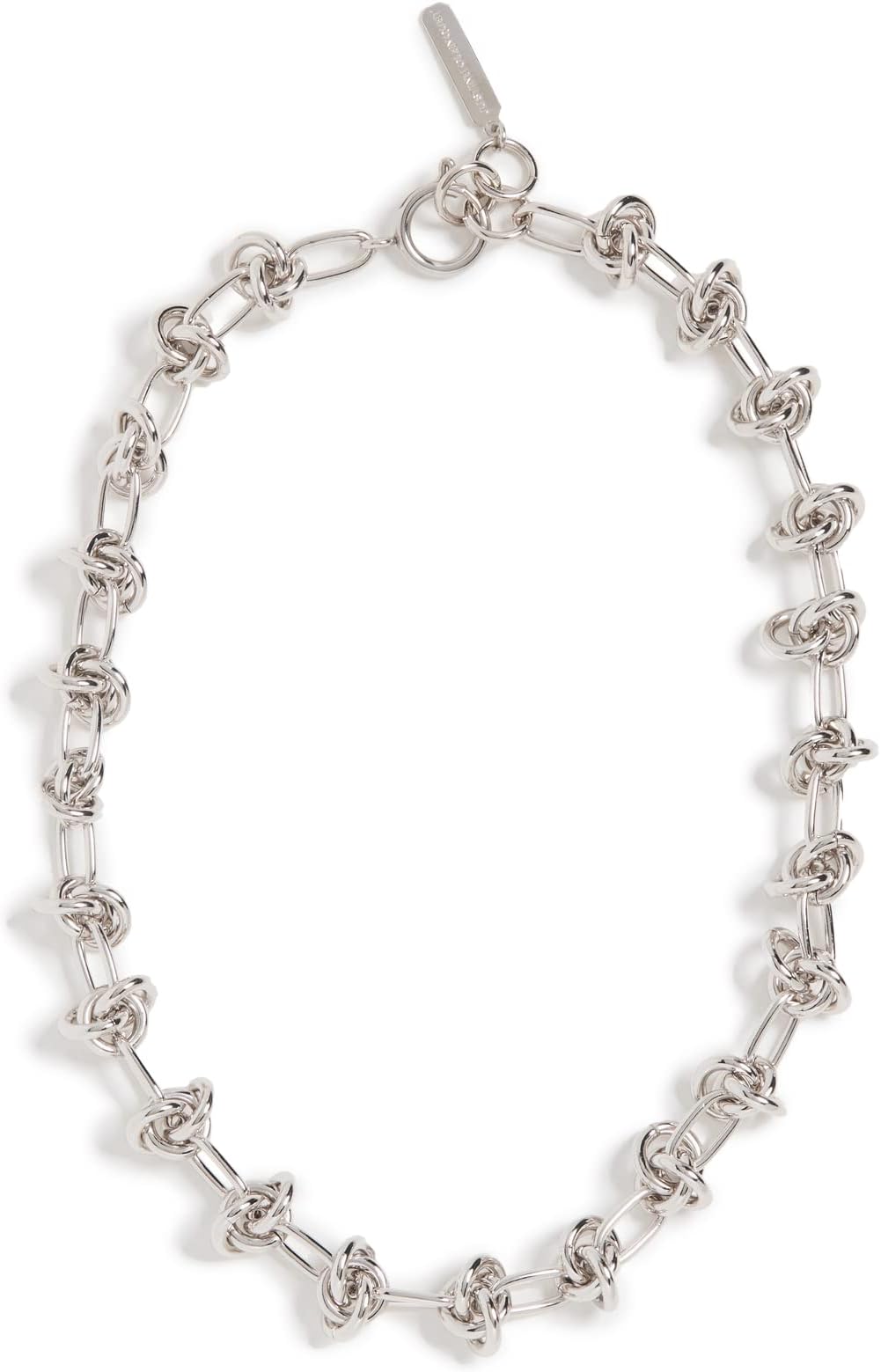 Justine Clenquet Women's Daria Choker, Palladium, Silver, One Size, Metal, not_applicable