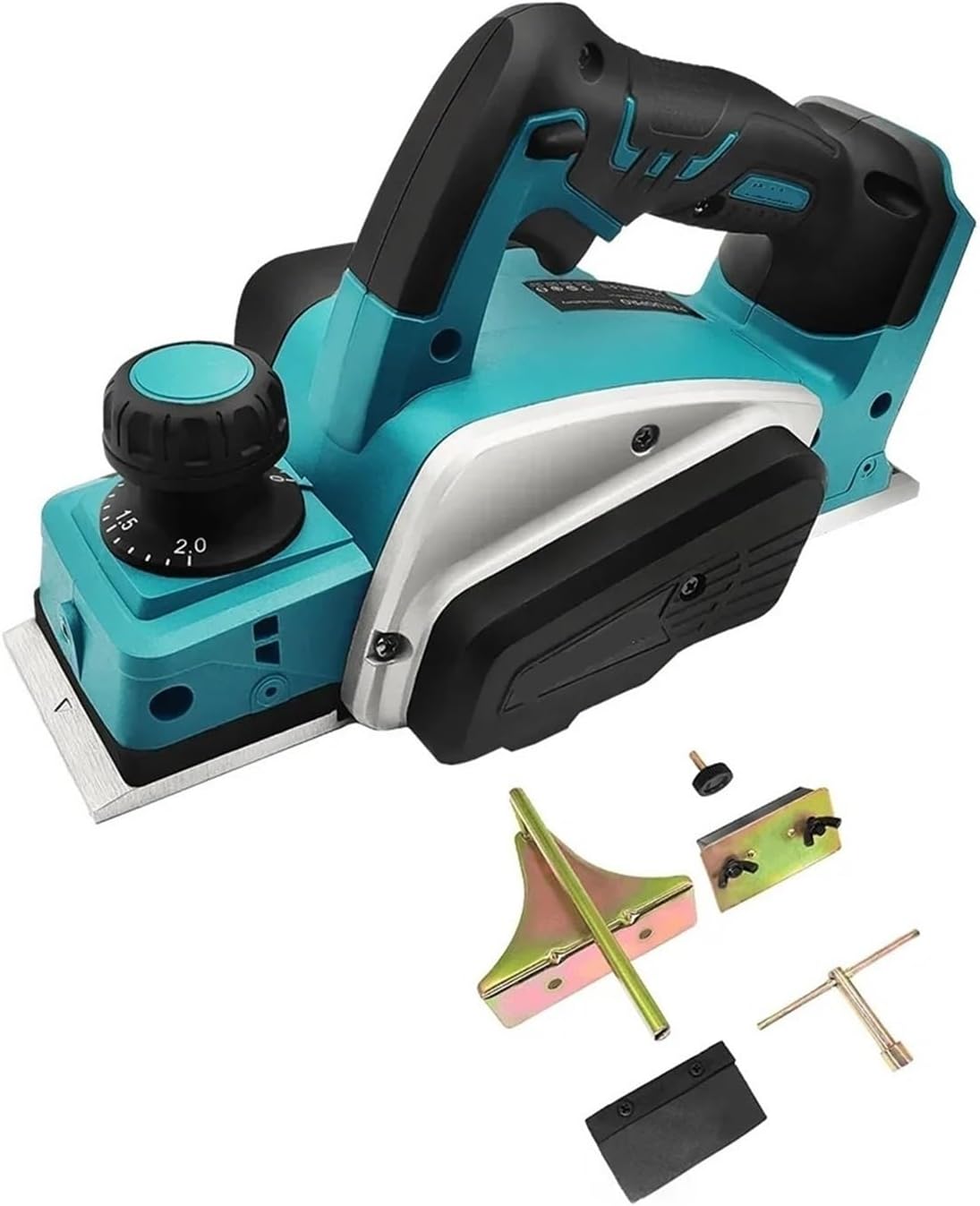 Handheld Electric Planer Cordless Wood Planing Mac Rechargeable Electric Planer Cordless Handheld Wood Cutting Tool Woodworking Power Planer For 18V Batterys
