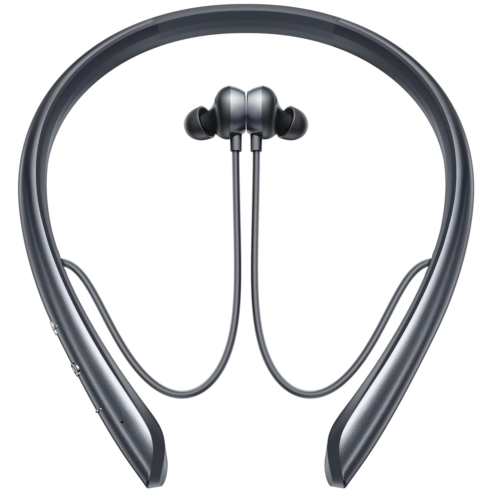 Linklike Neckband Headphones with Active Noise Cancelling, Hi-Res Audio Certified,Bluetooth 5.3 Wireless Earbuds, 150H Playtime Sweatproof IPX7, Comfort Flexible Fit for Workout/Travel/Work/Buiness