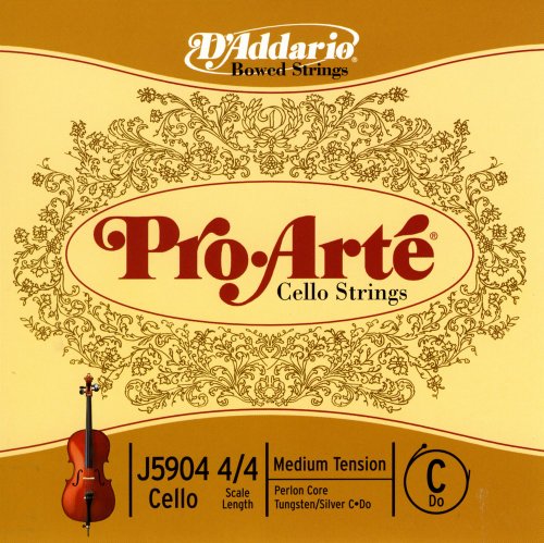 D'Addario Pro-Arté Cello 10Blk C 4/4 Med (J59044/4M-B10)