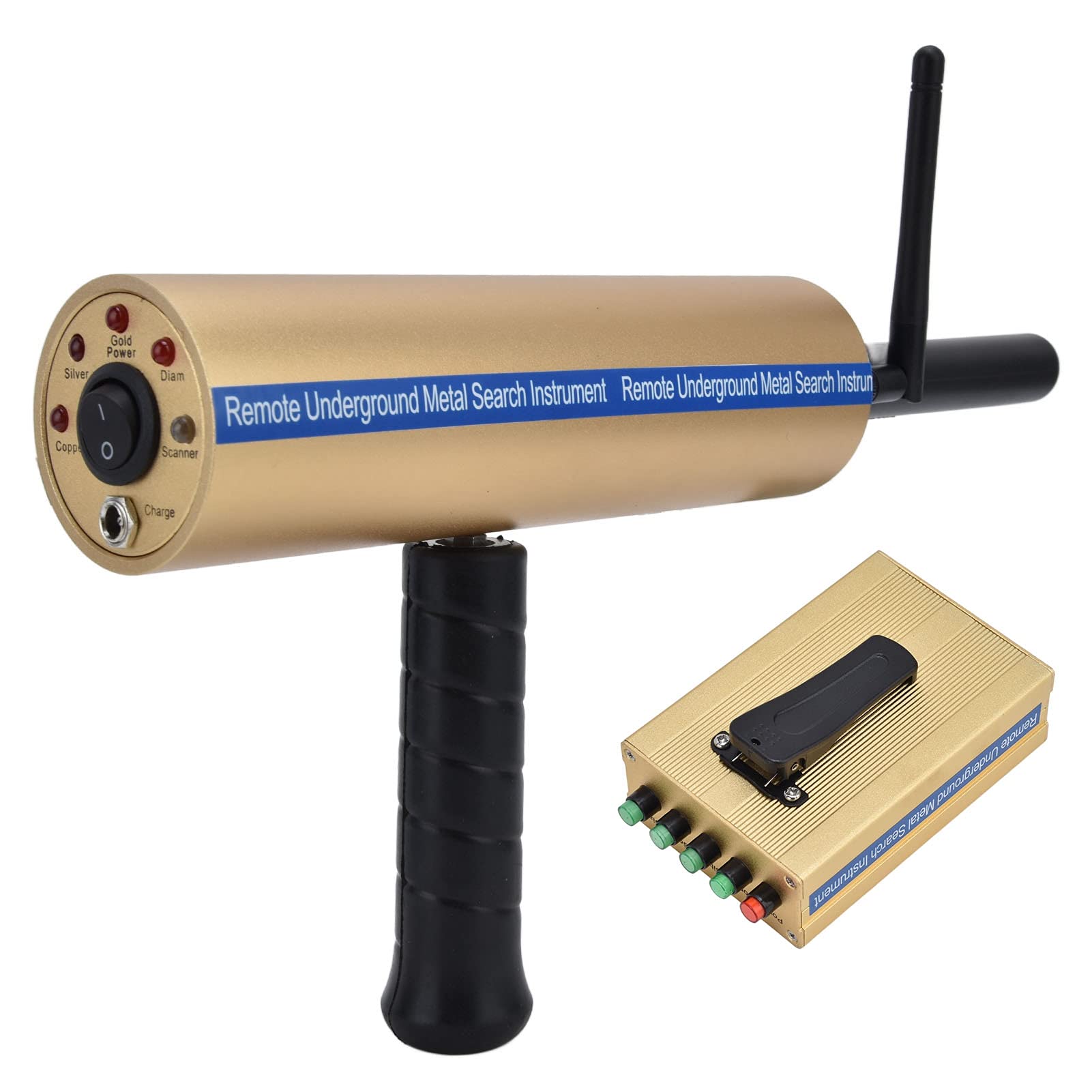 Srliya Metal Detector, 1000 Meters High Sensitivity Professional Gold Silver Copper Finder Scanner with Remote Search System, for Accurate Positioning Detection (US Plug 100-240V)