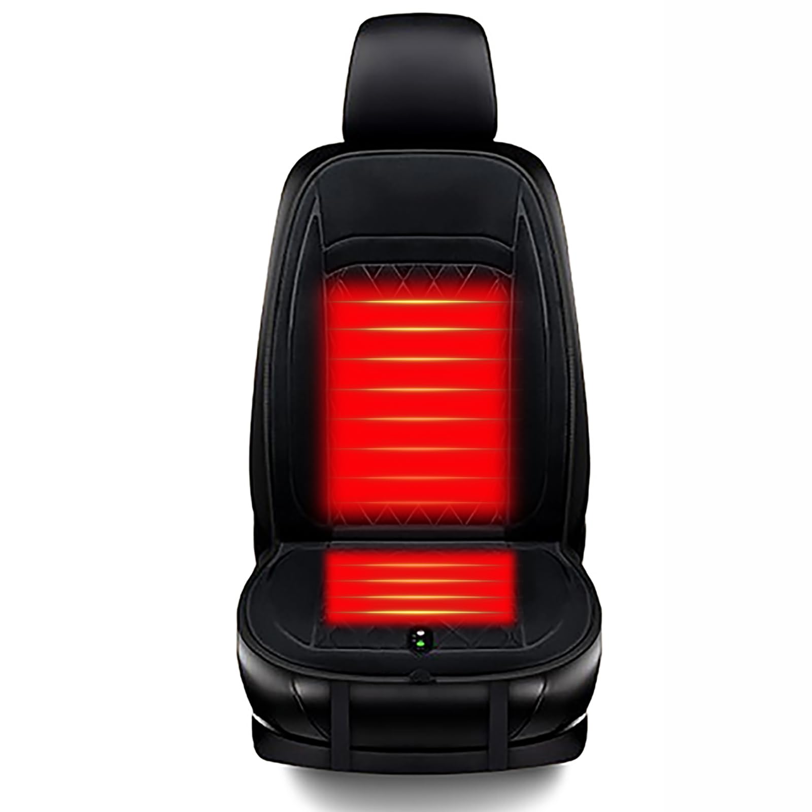 Auto Sitzkissen für BMW 1 Series F20 F21 MPack 118i 120i 2015-2019-pr, Winter Autositz Auflage Mit Voller Rückenlehne Warm Bequem Weich Plüsch zum Fahren im Winter,A-Black