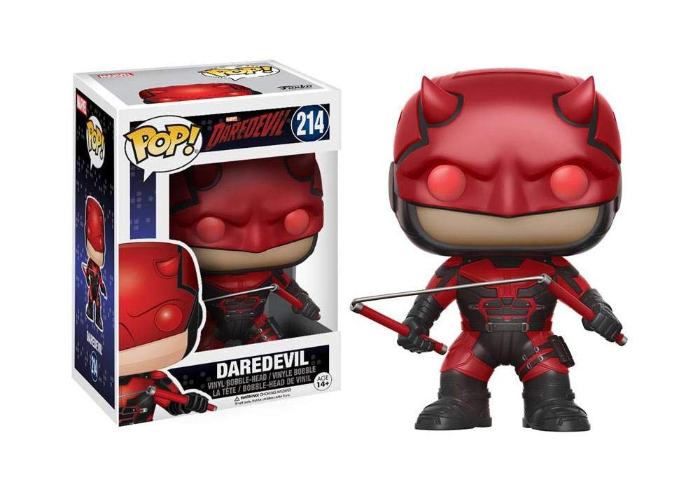 Amazon.com: Funko POP Marvel: TV Daredevil with Helmet Toy Figures