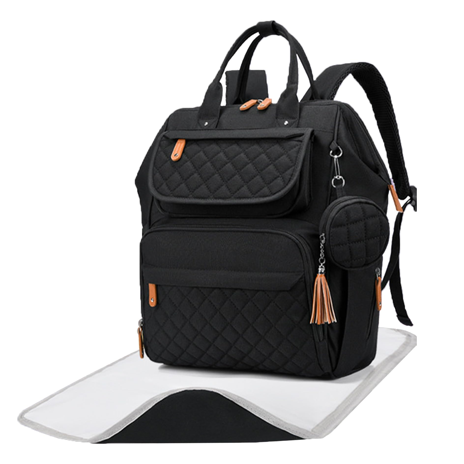 Borsa fasciatoio, grande zaino per bambini, zaino fasciatoio, con fasciatoio portatile, borsa multifunzionale, per mamma e papà