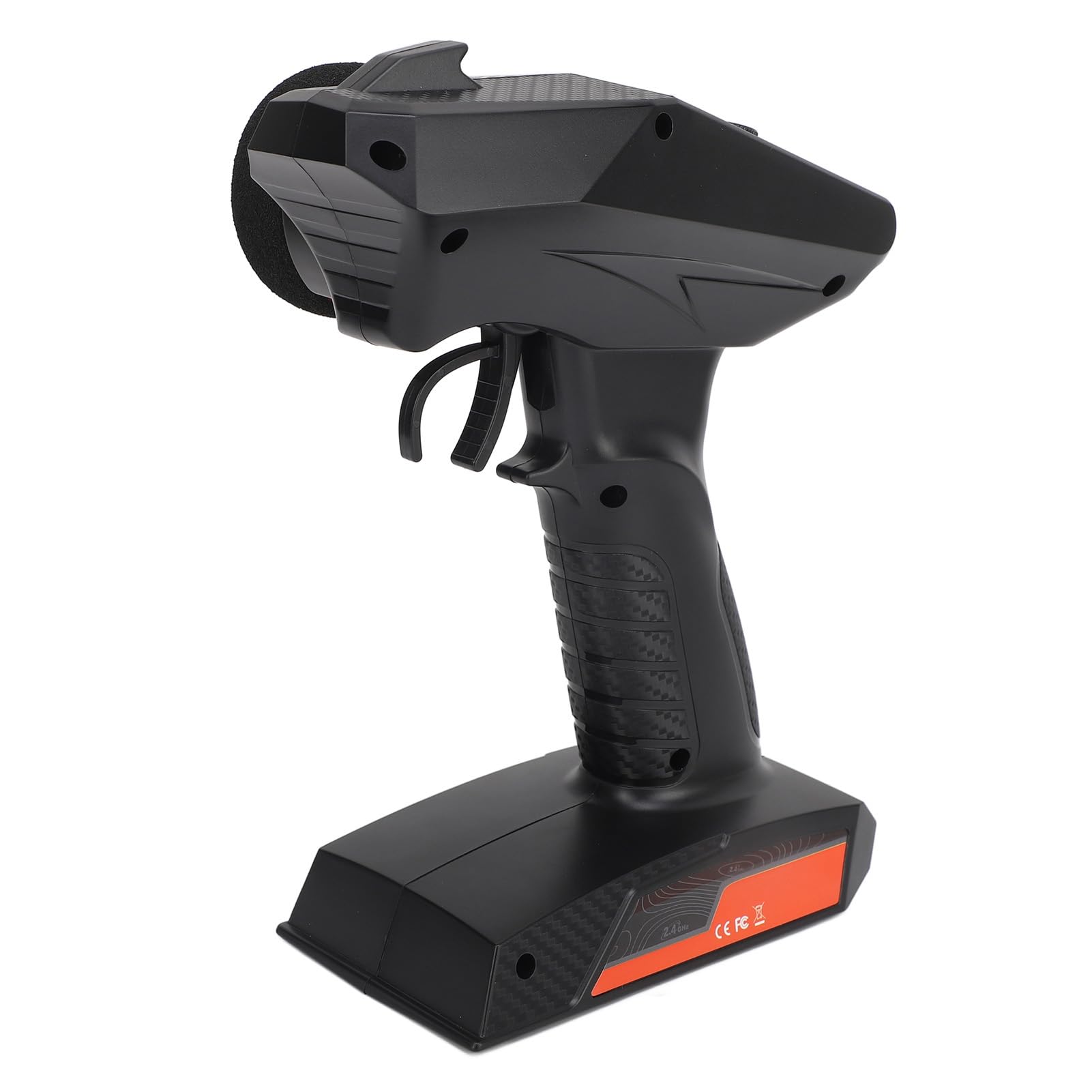 Mando a Distancia con Transmisor de Radio de 2,4G y 7 Canales con Receptor, Mando a Distancia de 7 Canales para Coche y Barco a Control Remoto, Color Negro