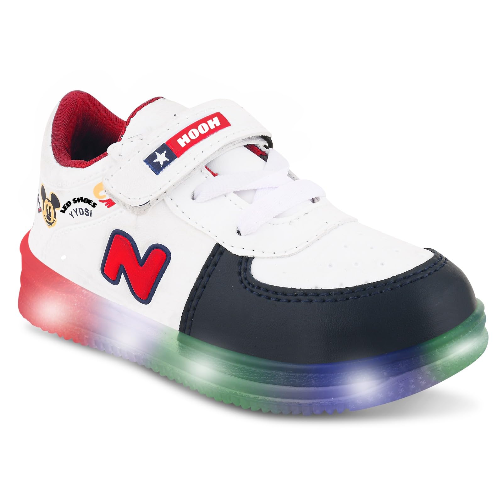 HOOH Kids Ninja LED Light Shoes for Boys and Girls for 18 Months to Upto 7 Years of Age (RED, 4 Years) (B0D4K85GNH) Amazon Price History, Amazon Price Tracker