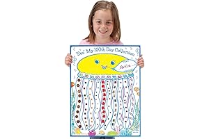 Really Good Stuff Sea 100th Day of School Posters, 24 Pack
