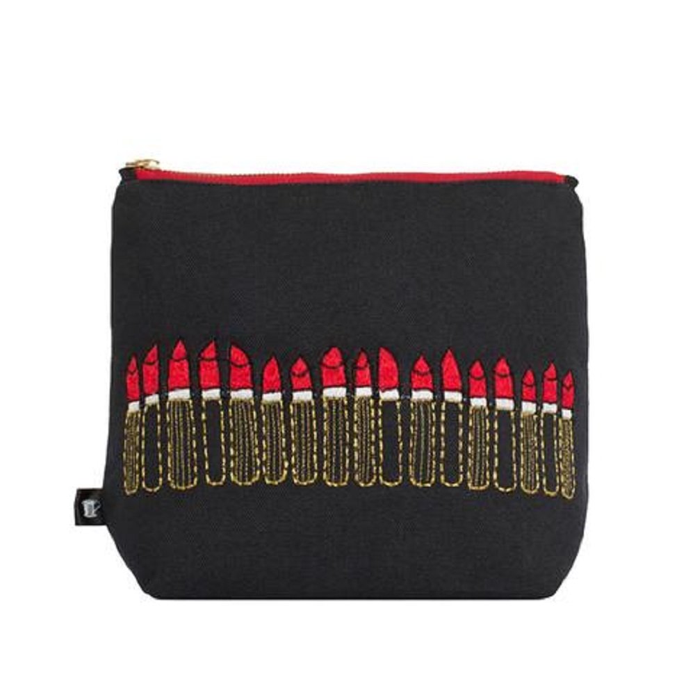 Emma Lomax Loads of Lipstick Toiletry Bag, Black