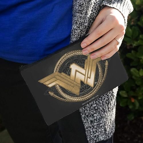 Miniatura 3 de Wonder Woman Movie Golden Lasso Logo Maquillaje Cosméticos Bolsa Organizador Bolsa