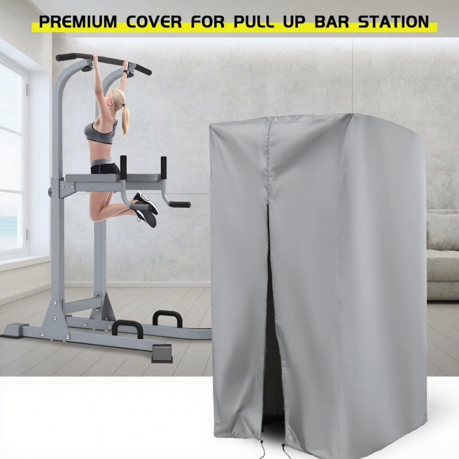 Housse de Protection Étanche Anti-Poussière pour Station de Traction et Support de Squat, Tissu Oxford 420D - Équipement Fitness pour Entraînement à Domicile et Extérieur