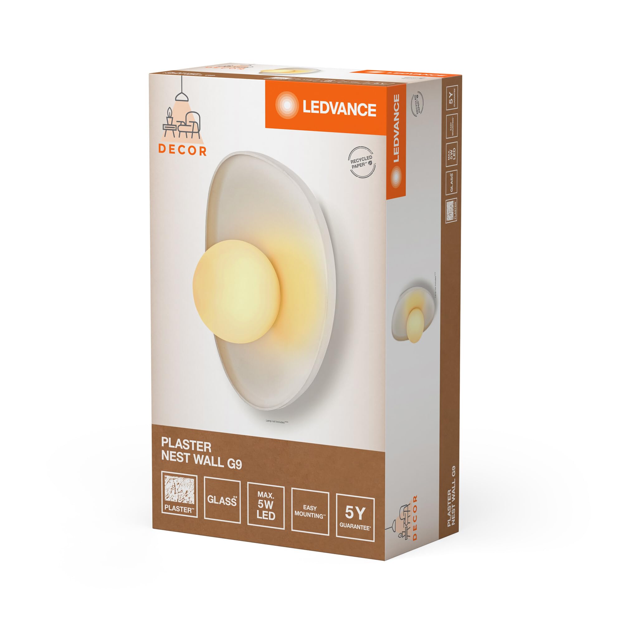 LEDVANCE Decor Plaster Nest Wall 1XG9 White
