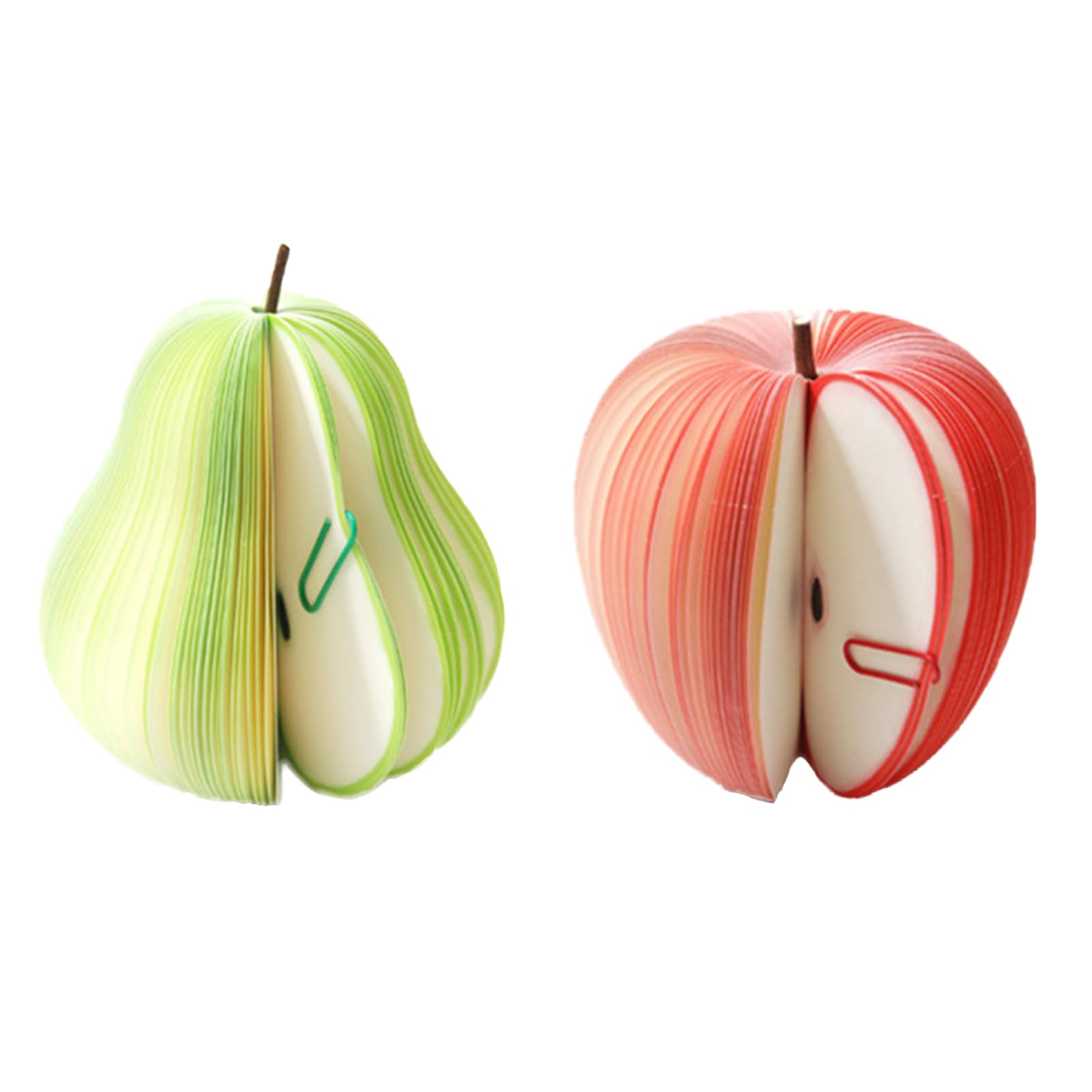 2 pieces of non sticky, freely movable 3D decorative fruit sticker set