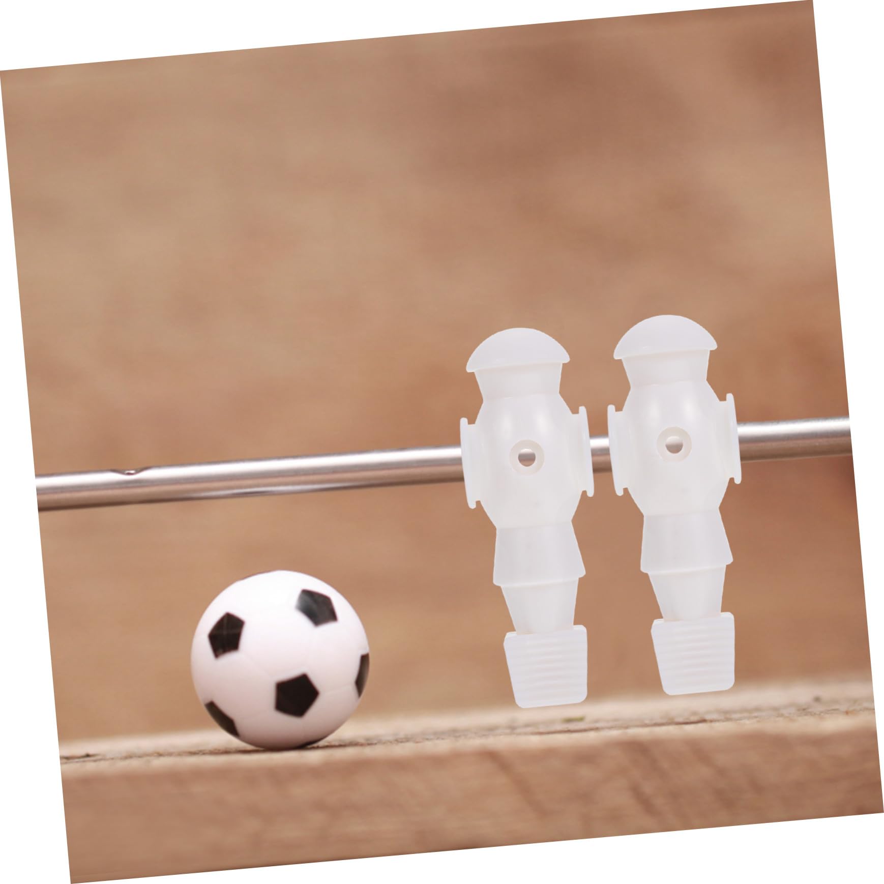 Accesorio para Futbolín 4 Piezas Jugador de Futbol de Resina Blanco, Fácil de Instalar y Reemplazar Muñecas Antiguas para Máquina de Fútbol