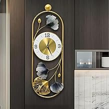 Decor Wishes® Metal Wall Clock for Decor Metal Art Wall Clock Antique Luxury Wall Clock Unique Clock for Wall Decoration Stylish Big Wall Clock (Gold)