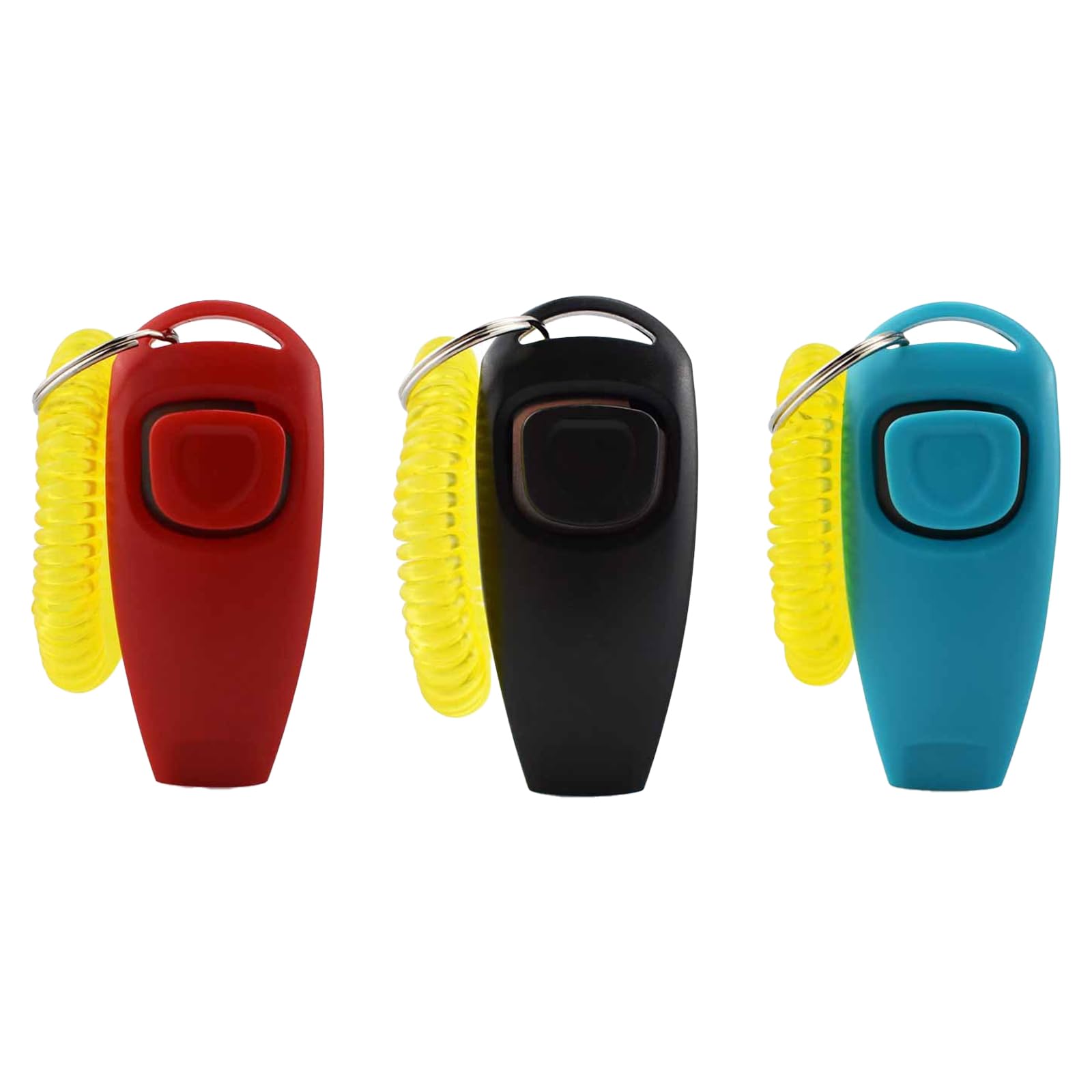 3pièces Sifflet pour Chien,Clicker de Dressage pour Animal de Compagnie,Haute fréquence Sifflet pour Chien,Dresseur avec Sangle de Poignet,Fonction 2 en 1,Facile à Transporter