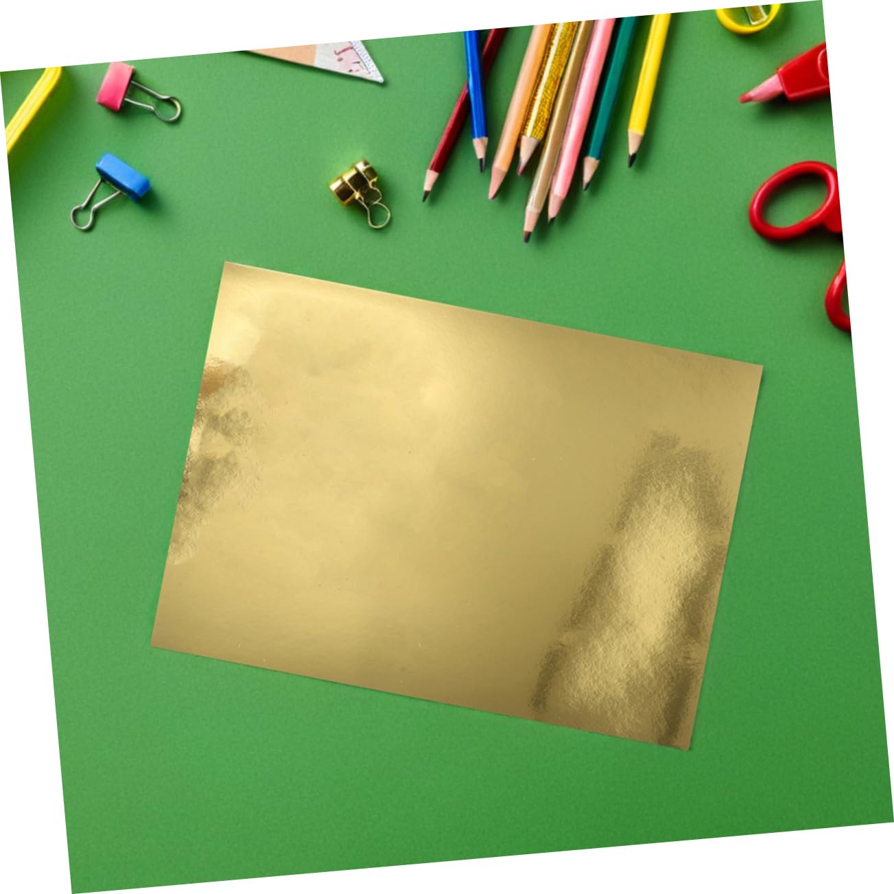 Homoyoyo 60pièces Papier Métallisé Pour Origami Scrapbooking Et Loisirs Créatifs Lot De Papiers Miroir Holographique Pour Bricolage