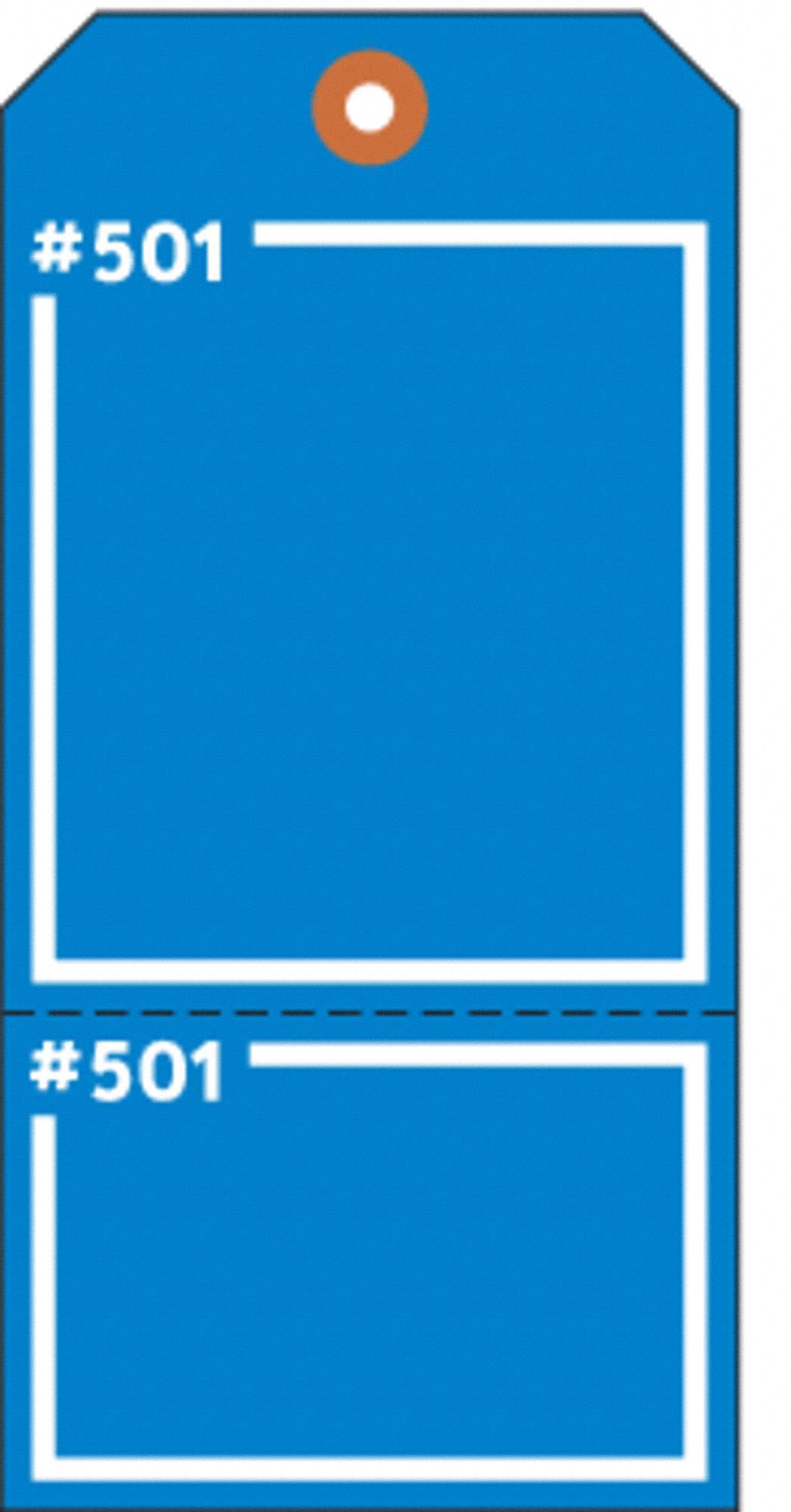 ElectromarkBlank Tag, Blue, Height: 5-3/4" x Width: 2-7/8", 100 PK - T399BL