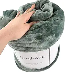 Cobertor Queen Sultan Sonhare Toque de Seda 300g/m² Ultra Macio Super Soft 2,20m x 2,40m (Verde)