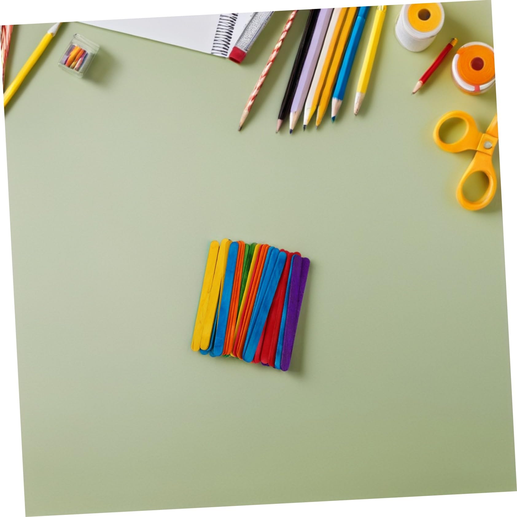 Bâtonnets de Glace en Bois pour Loisirs Créatifs Garçon et Filles 500