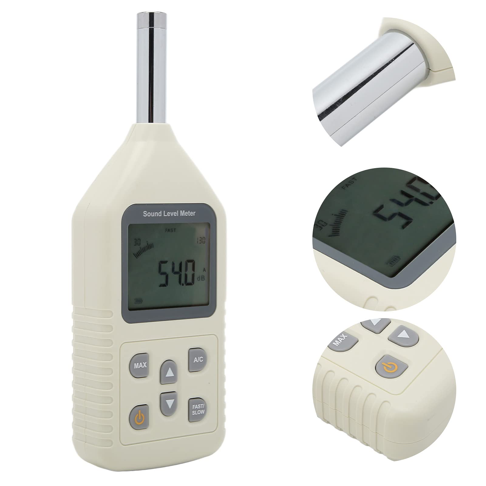 FTVOGUE Medidor de Decibelios Digital, Rango de 30-130dB con