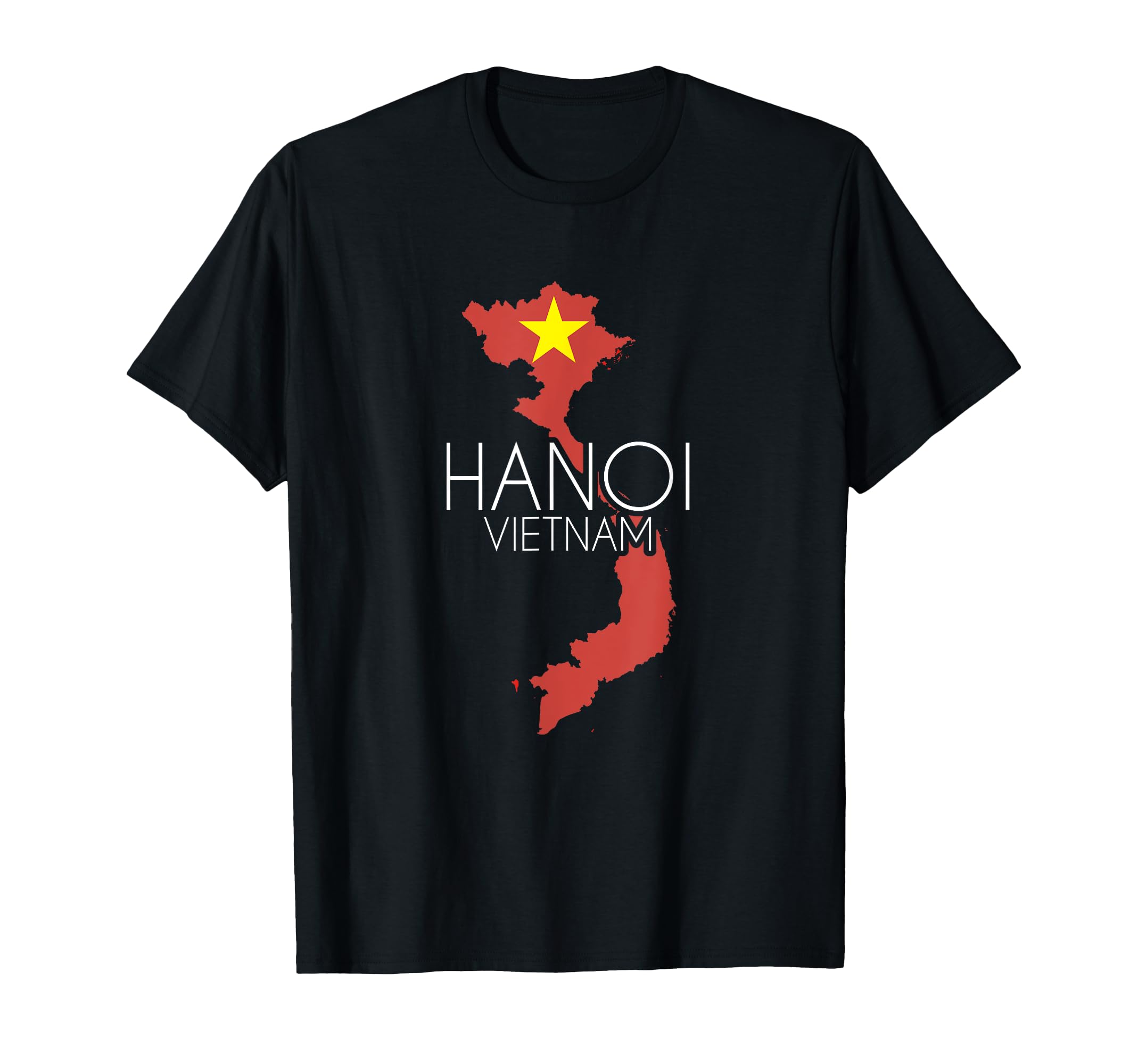 Amazon | ハノイ概要ベトナム国旗 Tシャツ | Tシャツ