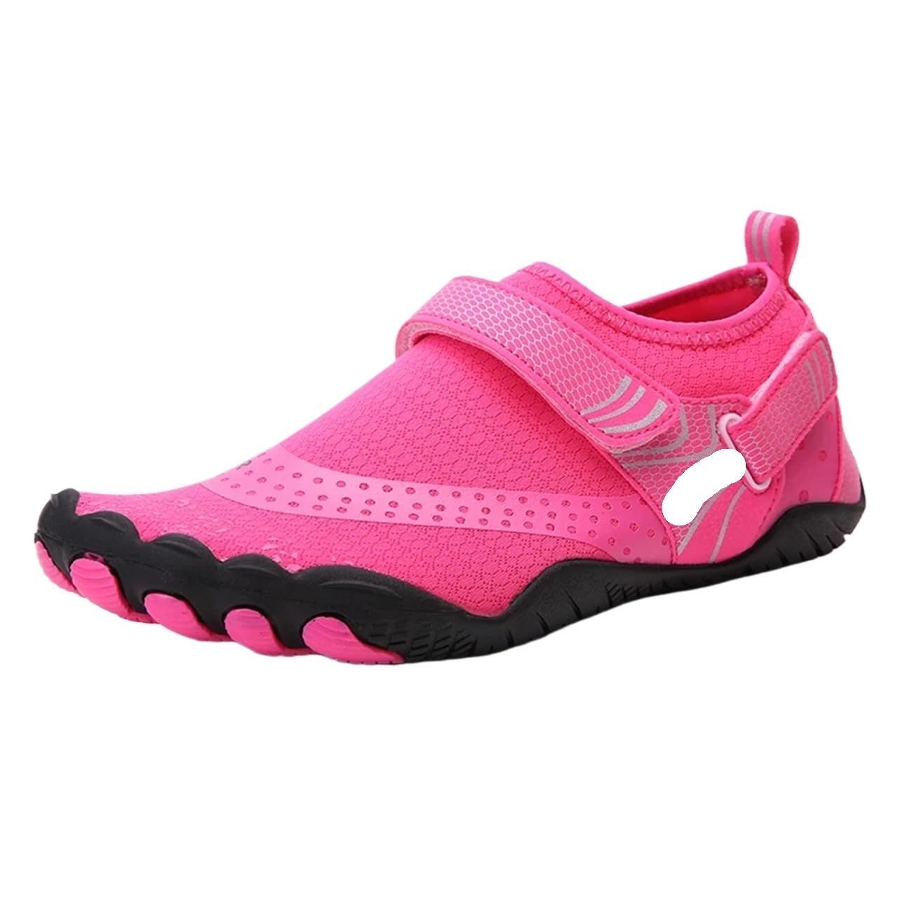 Zapatos De Agua Zapatillas de Agua for Hombre Natación Playa Calzado de vadeo de Secado rápido Zapatos de Agua Sandalias Descalzas Transpirables(Rose Red,39)