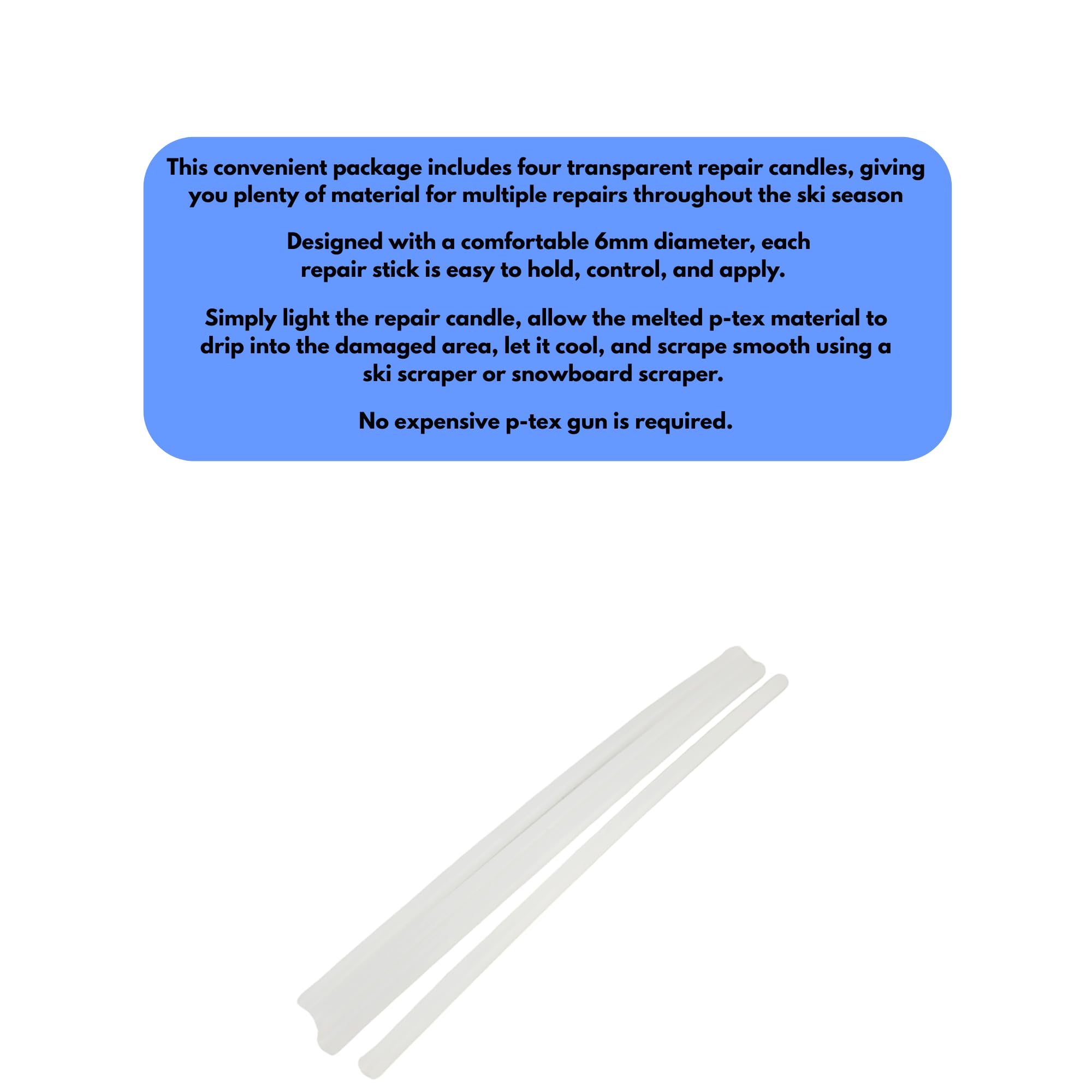 Toko Stick De Réparation Repair Candle Transparent