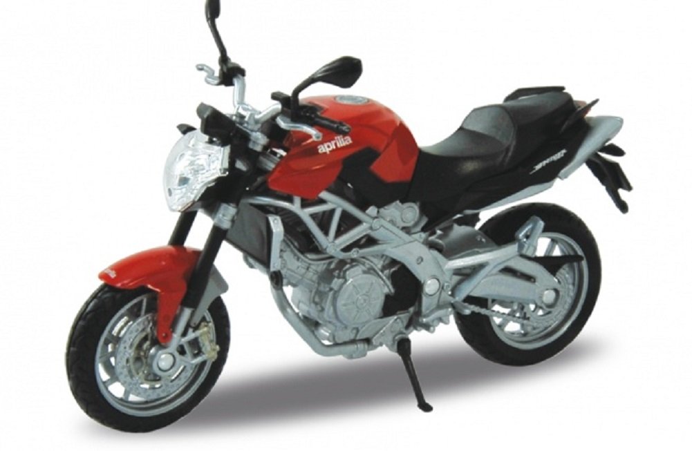 Welly DieCast Modell Motorrad Aprilia Shiver 750 Rot Metall Motorradmodell 1:18