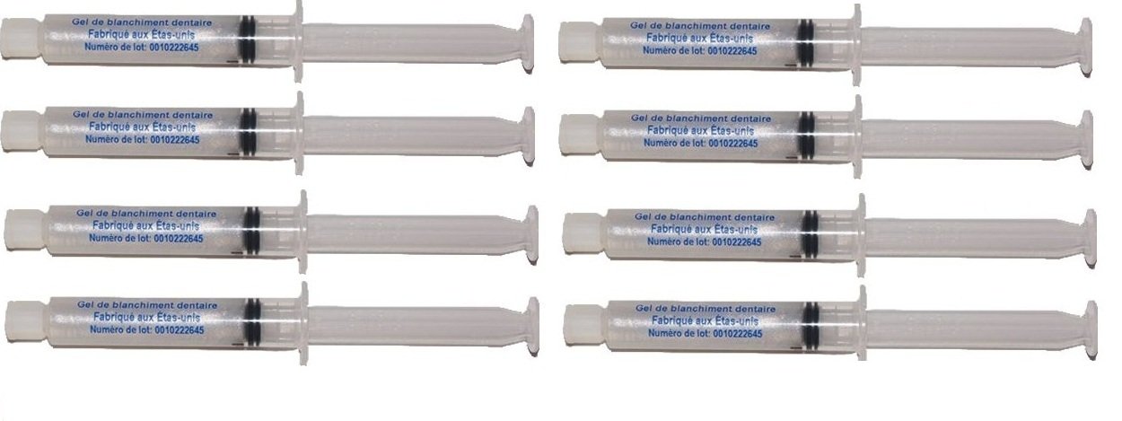 0% dents de peroxyde de carbamide gel blanchissant 80ML * 8x10ml * Gel non peroxyde * Made in USA * reconstitution